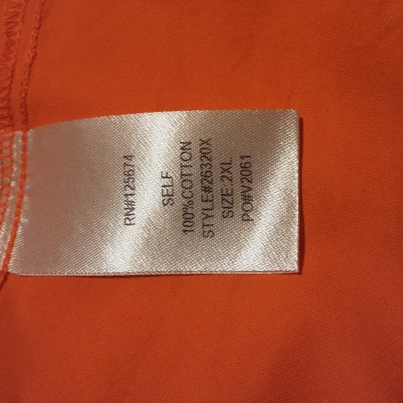 GOOD TIME USA 100% COTONN Elegant Orange Midi Dress Size 2XL. - Picture 3 of 8